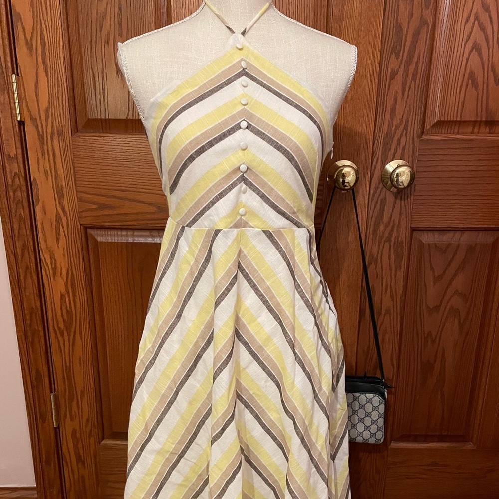 NWT boutique halter midi dress